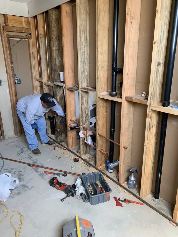 Commercial rough-in plumbing for Water Heater Replacement in Rappahannock Corner